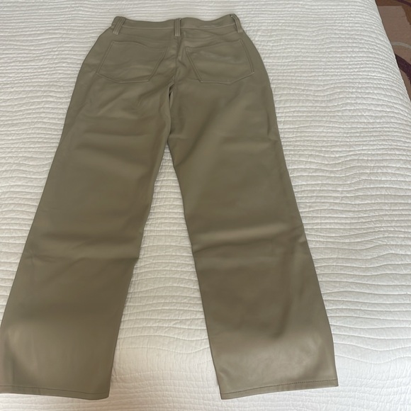 New Madewell vegan leather straight jean - Picture 2 of 5